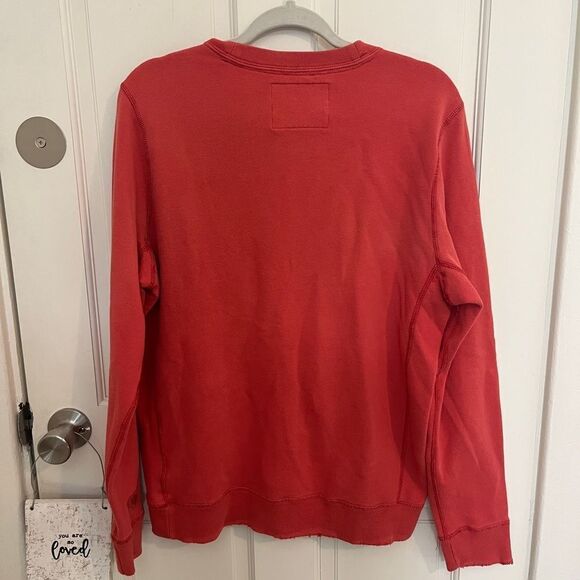 Abercrombie and Fitch Muscle Distressed Crewneck Sweater Size Medium - Picture 6 of 7